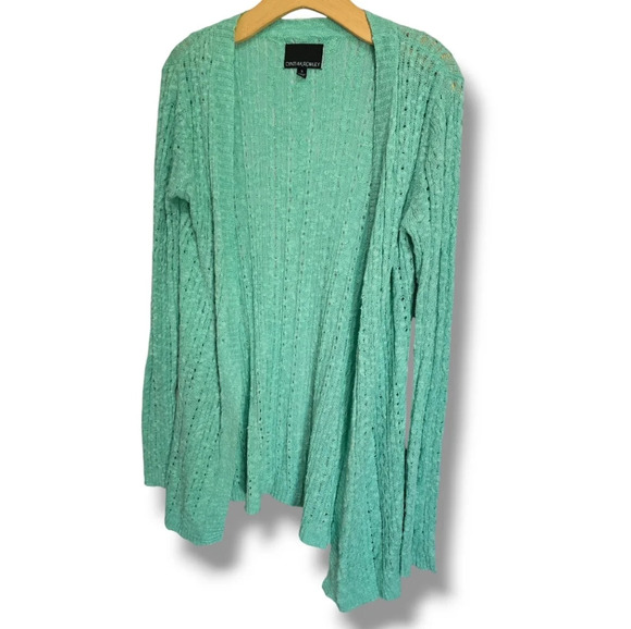 Cynthia Rowley Women's mint green open front cardigan​ - Picture 2 of 7